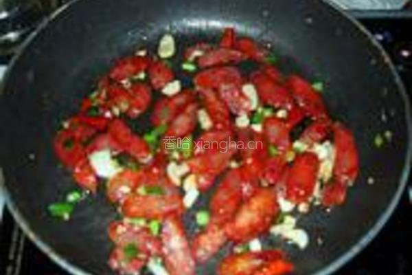 腊肠烧豆腐的做法图解8