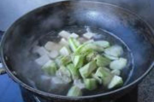 豆腐丝瓜汤的做法图解6