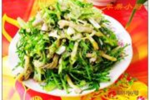 苦菊拌竹蛏的做法图解5