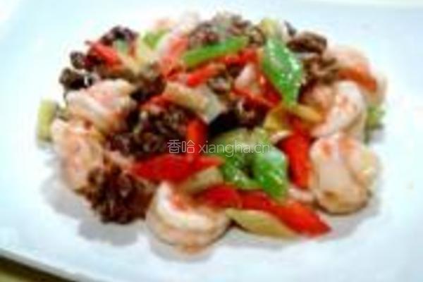 桃仁炒虾球的做法图解13