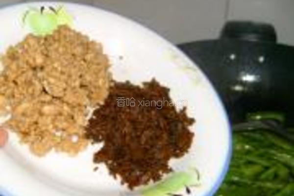 肉末芽菜四季豆的做法图解7