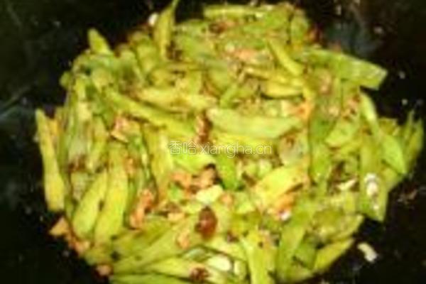 肉末芽菜四季豆的做法图解8