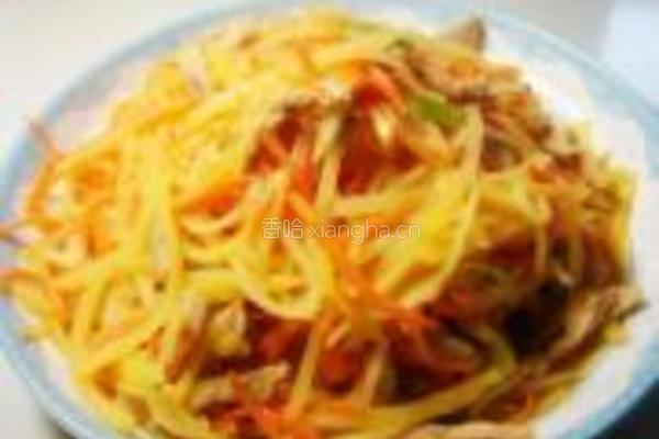 土豆丝炒肉的做法图解10