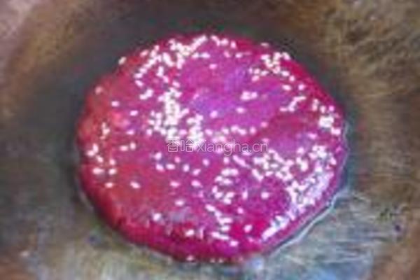 紫薯糯米豆沙饼的做法图解11