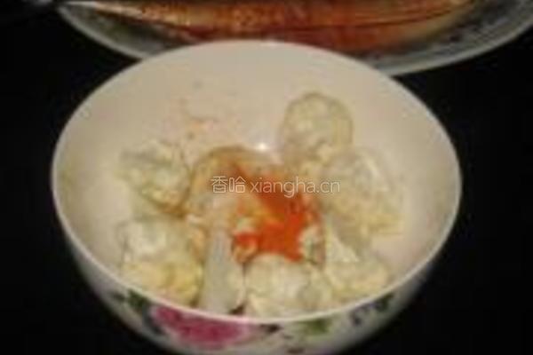 花菜烤秋刀鱼的做法图解3