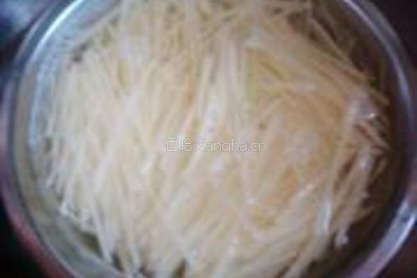醋溜土豆丝的做法图解3