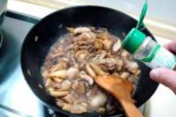 蚝油蘑菇肉片的做法图解15