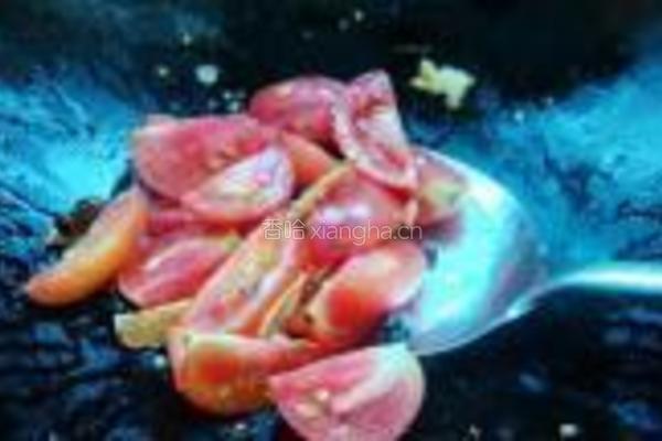 蕃茄炒水蕨菜的做法图解6