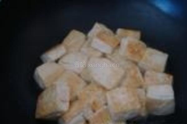 豆腐炒荷兰豆的做法图解2