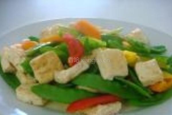 豆腐炒荷兰豆的做法图解6