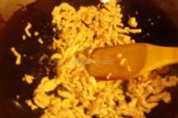 香干肉丝毛豆的做法图解3
