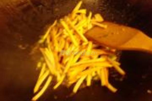 香干肉丝毛豆的做法图解7