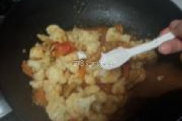 茄汁花菜炒肉片的做法图解15
