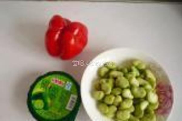 橄榄菜俏拌蚕豆的做法图解1