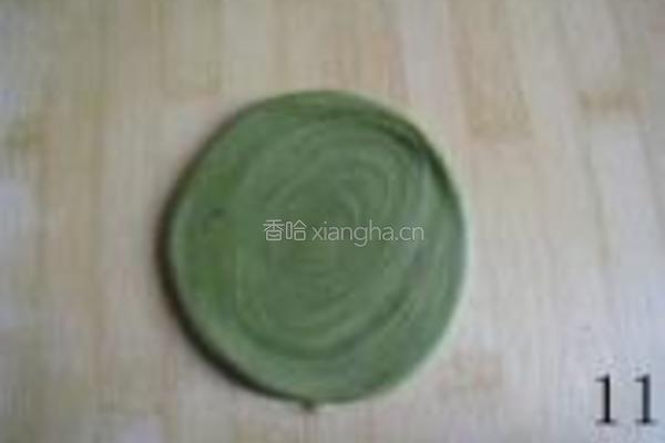抹茶螺旋酥的做法图解11