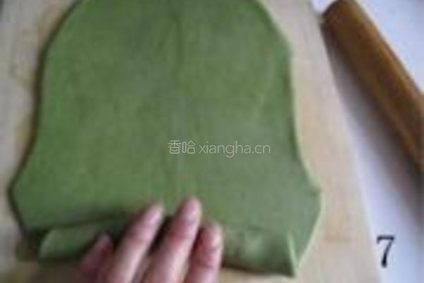 抹茶螺旋酥的做法图解7