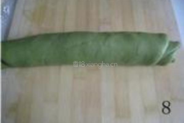 抹茶螺旋酥的做法图解8
