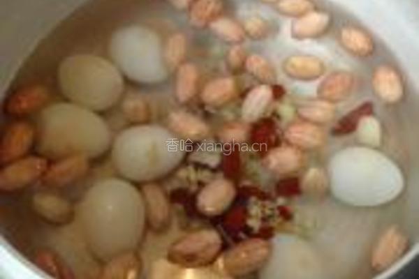 花生黑芝麻煮鹌鹑蛋的做法图解5