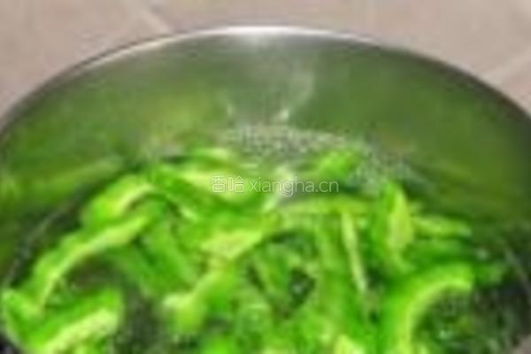 香油苦瓜的做法图解4