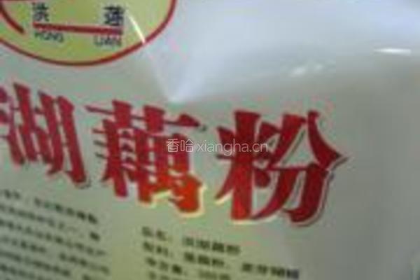 花生酱藕粉配饼干的做法图解1