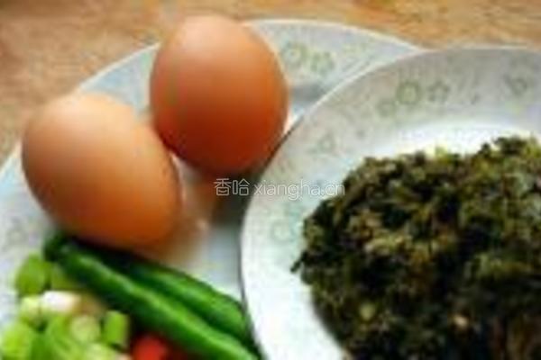 鸡蛋雪里红炒生蚝的做法图解1