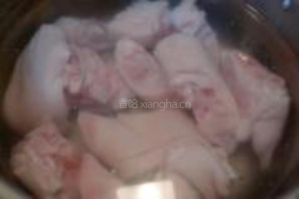 花生黄豆炖猪蹄的做法图解2
