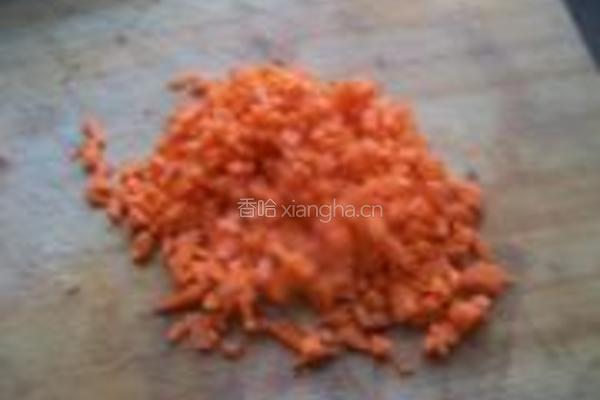 芹菜叶炒米饭的做法图解1
