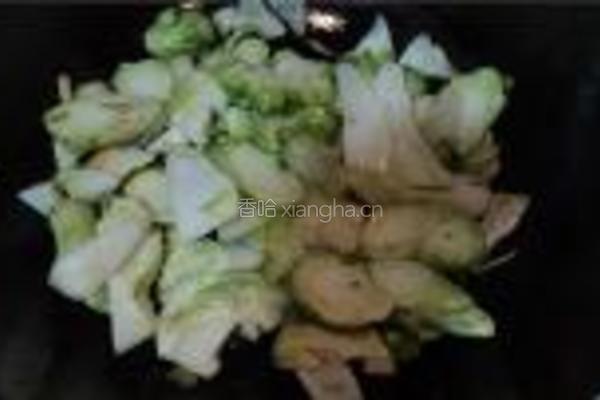 虾米炒芥菜头的做法图解4