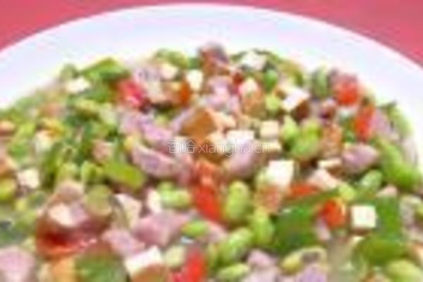 毛豆香干炒肉丁的做法图解13