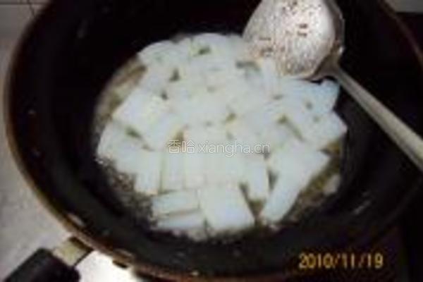 大蒜鸡杂炒麻腐的做法图解10