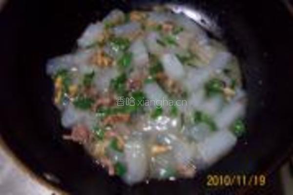 大蒜鸡杂炒麻腐的做法图解13