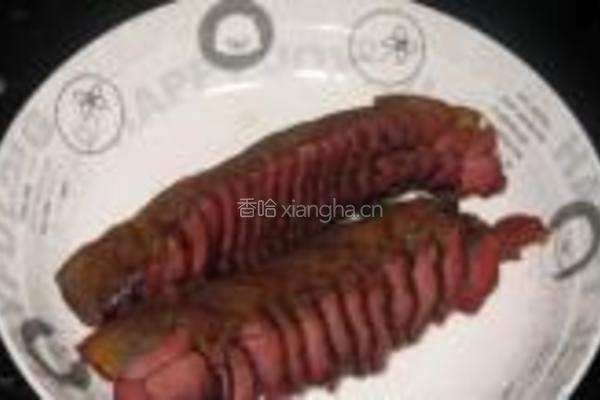 莴苣炒老腊肉的做法图解4