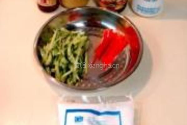 麻酱芥末绿豆粉卷的做法图解1
