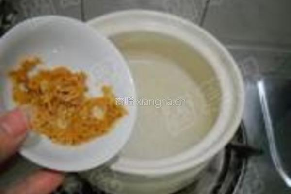 虾米卷心菜粥的做法图解5