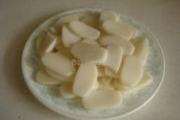 菠菜炒年糕的做法图解4