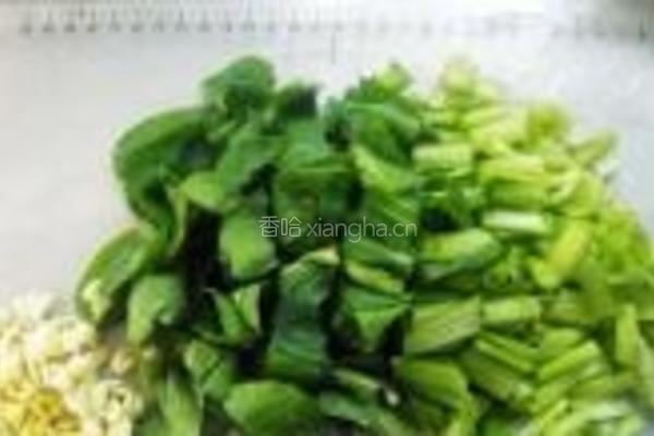 虾皮菜心的做法图解2