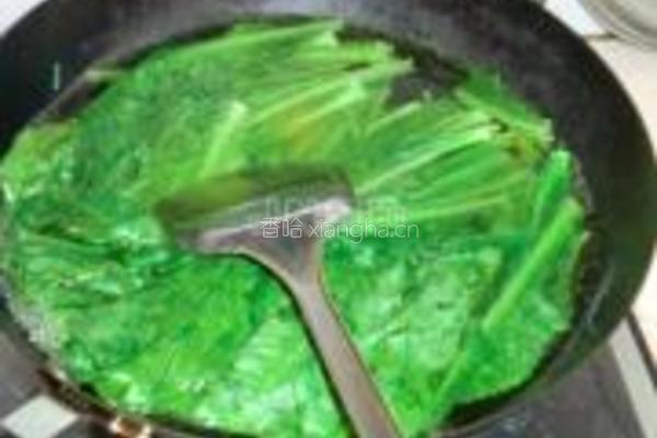 豉汁油麦菜的做法图解3