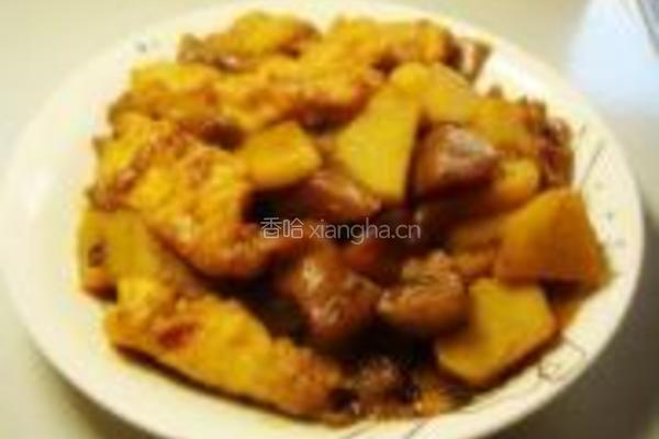 里脊土豆烧茄子的做法图解7