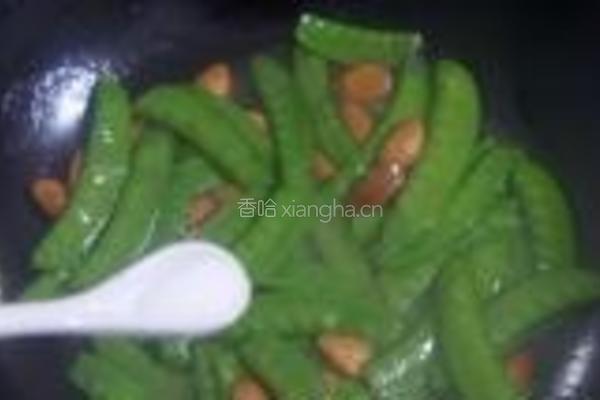杏仁荷兰豆的做法图解4