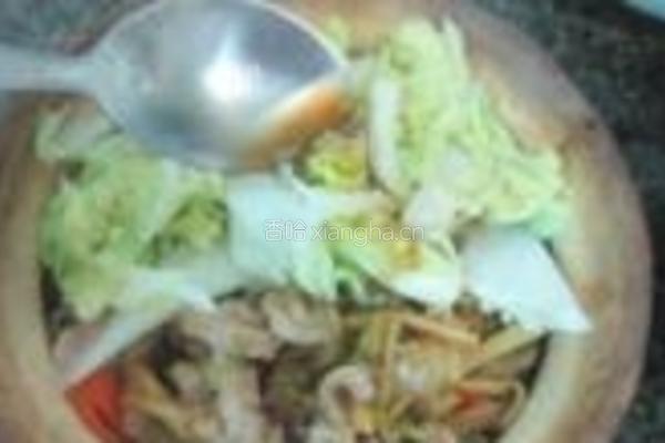 榨菜肉丝煲仔饭的做法图解16