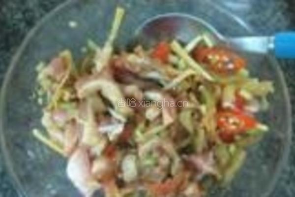 榨菜肉丝煲仔饭的做法图解5