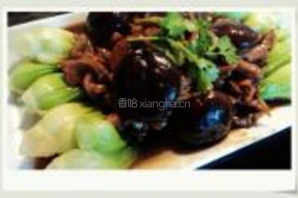 蚝油冬菇扒菜胆的做法图解7