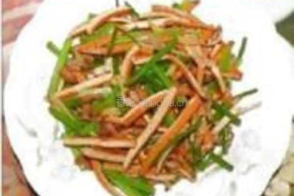 豆腐干炒肉丝的做法图解4