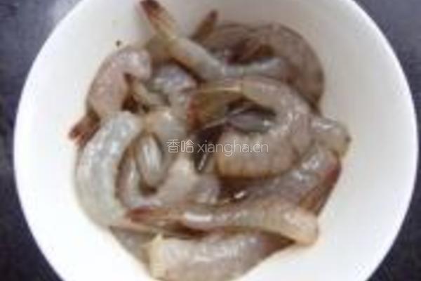 韭黄滑虾仁的做法图解3