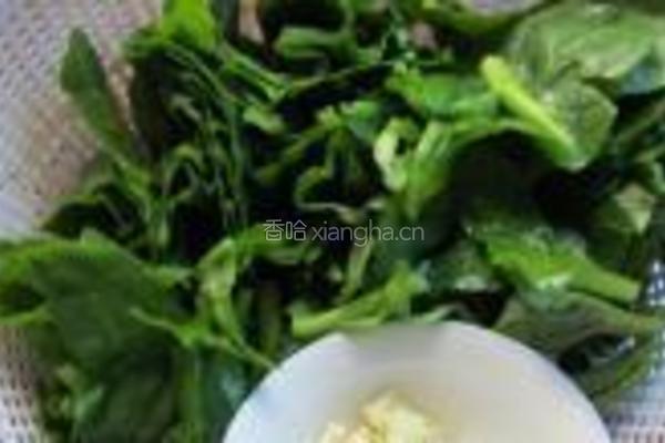 蒜香木耳菜的做法图解2