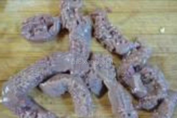 大葱炒腰花的做法图解4