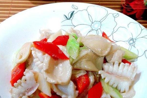 鲍贝炒花枝片