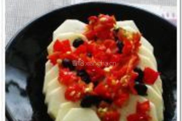 豆豉剁椒蒸芋头的做法图解5