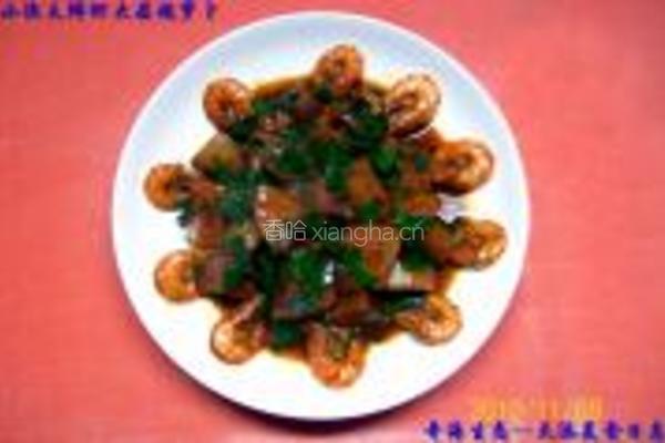 鲜虾大蒜烧萝卜的做法图解14