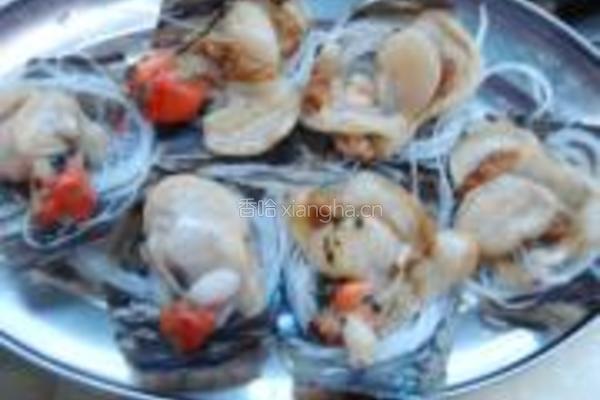 蒜茸粉丝蒸带子的做法图解3